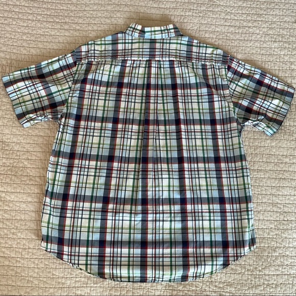 Roundtree & Yorke Plaid s/s button down shirt - Picture 5 of 5